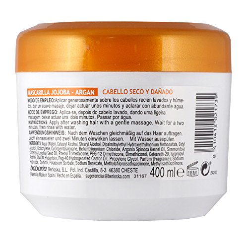 Babaria Mascarilla Jojoba Reparadora - 400 ml