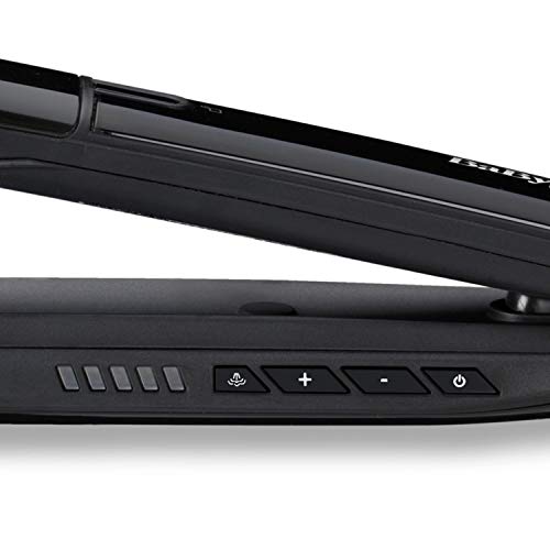 BaByliss Steam Pure ST495E Plancha de Pelo de Vapor, Máxima Hidratación, Placas Exteriores para Ondular, Función Alisa y Ondula, Tecnología Iónica, 5 Ajustes de Temperatura de 150°C a 230°C