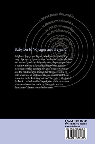 Babylon to Voyager and Beyond Hardback: A History of Planetary Astronomy