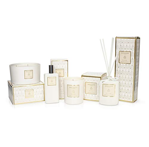 Bahoma White Pearl Collection 121-WTP-3WCK-016-P - Vela perfumada (3 mechas), Color Negro