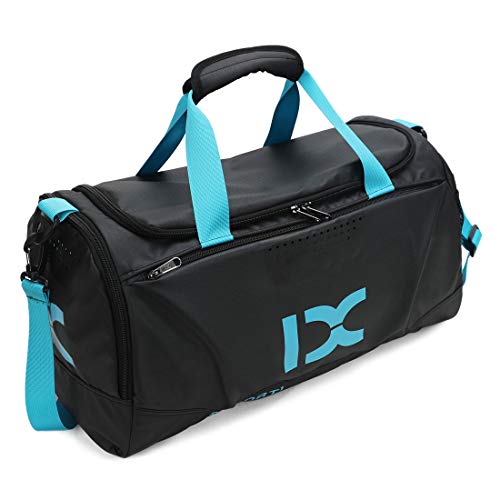 BAIGIO Bolso Impermeable Deportivo, Bolsa de Gimnasio Separada en Seco y Húmedo, Bolsa de Deporte con Compartimento de Zapatos, para Hombres y Mujeres para Viajes Gimnasio Fitness Natación