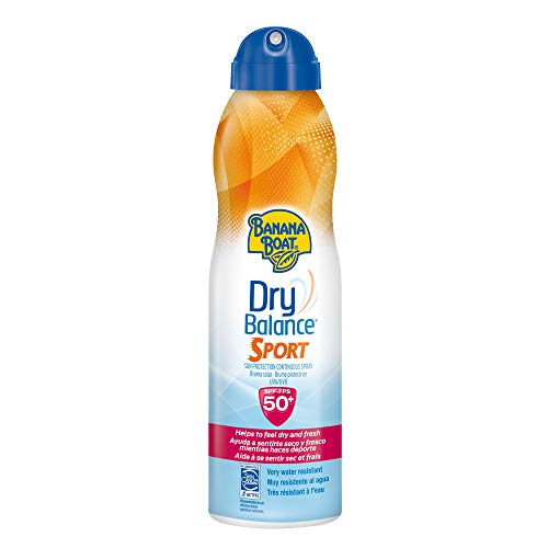 Banana Boat Dry Balance Sport SPF50 - Crema solar hidratante para deportistas en Spray solar 220ml