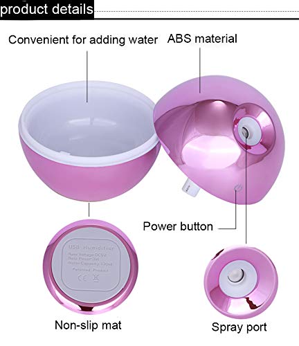 BAOWANG humidificador Aroma difusor ultrasónico humidificador de aire usb aromaterapia nano difusor de aceite esencial mini aire fresco niebla humidificador galjanoplastia