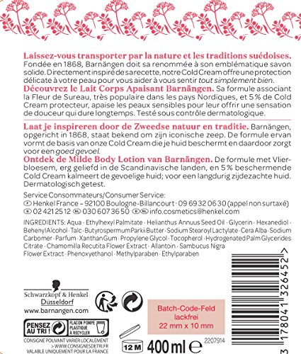 barnängen leche corporal sensitive 400 ml – juego de 2