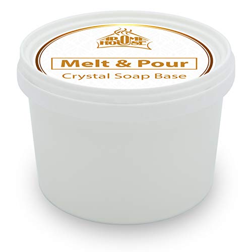 Base de Jabón 500g - Derretir & Verter Crystal ST - Jabón de Glicerina - Transparente - Jabón Hecho a Mano - Bonito regalo