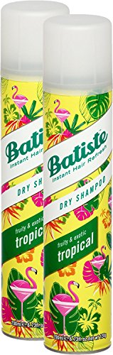 Batiste seco Champú Dry Coconut & Exotic Tropical, fresca pelo para todos los tipos de cabello, 2 unidades (2 x 200 ml)