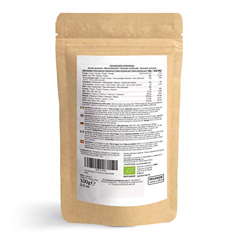 Bayas de Acai Orgánico en Polvo [Freeze - Dried] 100g. Pure Acaí Berry Powder Extracto crudo de la pulpa de la baya de açaí liofilizado. 100% Bio cultivado en Brasil. Superalimento Ecológico.