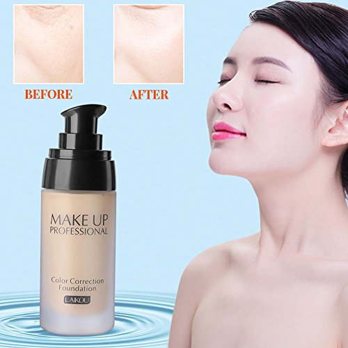 BB Cream Foundation Bare Makeup Concealer Light/Medium Skintones para la crema hidratante facial Cover Up Skin Flaw Isolation Dust UV(3#)