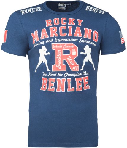 BENLEE Rocky Marciano T-Shirt Trägerhemd Gymnasium Camiseta, Hombre, Azul Marino, S