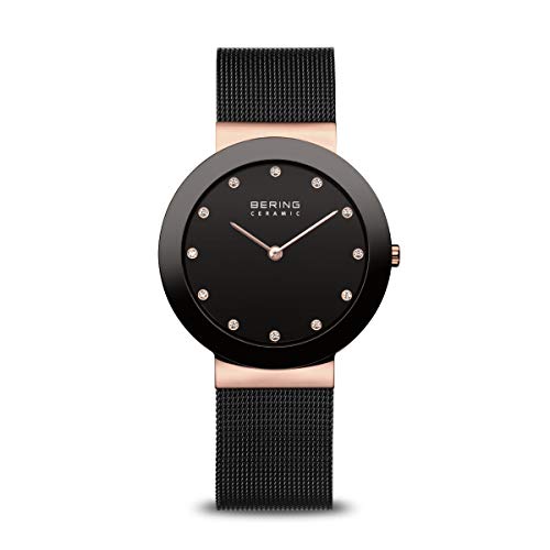 BERING Reloj Analógico para Mujer de Cuarzo con Correa en Acero Inoxidable 11435-166