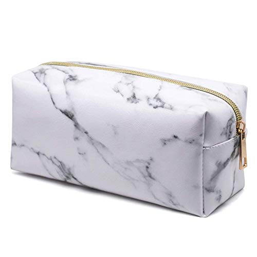 BETOY Bolsa de Cosméticos Organizador Organizador de cosméticos,Bolsa de Maquillaje de Mármol Caja de Maquillaje Contenedor para Herramientas de Maquillaje Viaje Bolso portátil del Lavado del Viaje