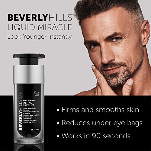 Beverly Hills - Sérum de Lifting Facial y Ocular Instantáneo para Hombre con Veegum y Péptido de Argirelina (30 ml)