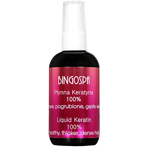 BINGOSPA Queratina líquida 100% para cabello fuerte, cabello brillante contra puntas abiertas y rotas - 100ml