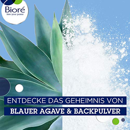 Bioré - Espuma de limpieza antipinchazos - Agave y polvo de horneado azul (270 g)