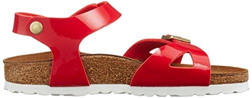 Birkenstock Rio, pestaña Trasera para Niñas, Rojo (Vernis Tango Red), 26 EU