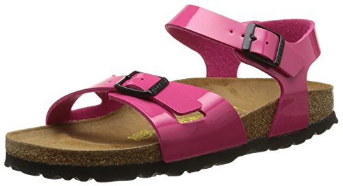 Birkenstock Rio, pestaña Trasera para Niñas, Rosa (Vernis Pink), 31 EU