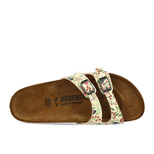 Birkenstock Schuhe Ibiza Birko-Flor Schmal Meadow Flowers Beige (1013547) 36 Beige