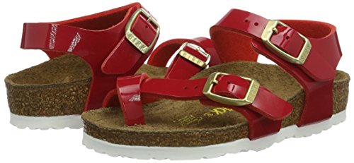 Birkenstock Taormina, pestaña Trasera para Niñas, Rojo (Vernis Tango Red), 29 EU