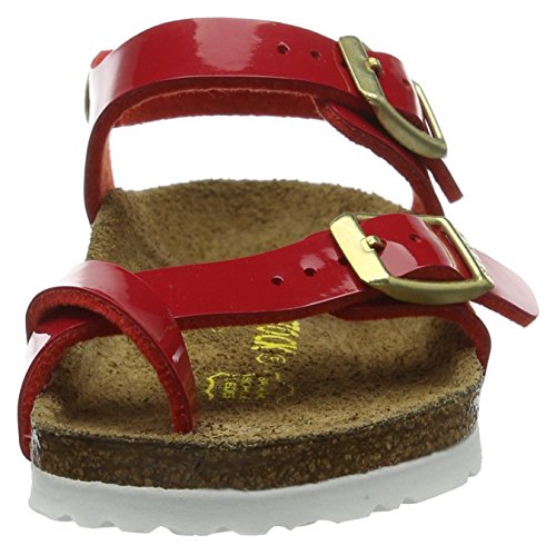 Birkenstock Taormina, pestaña Trasera para Niñas, Rojo (Vernis Tango Red), 29 EU