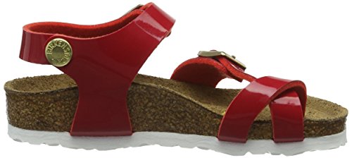 Birkenstock Taormina, pestaña Trasera para Niñas, Rojo (Vernis Tango Red), 29 EU