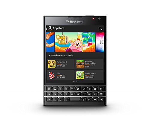 BlackBerry Passport - Smartphone Libre Blackberry (Pantalla 4.5", cámara 13 MP, 32 GB, Quad-Core 2.26 GHz, 3 GB RAM, Teclado QWERTZ alemán), Negro