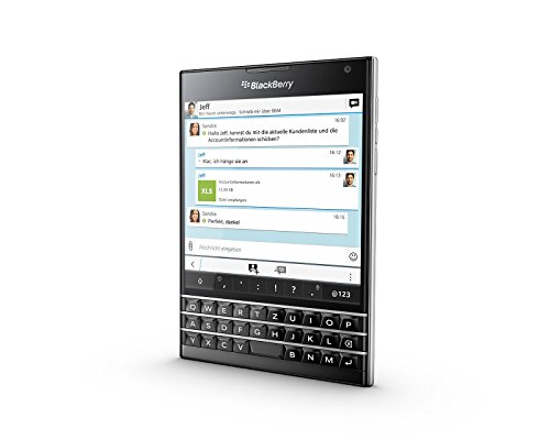 BlackBerry Passport - Smartphone Libre Blackberry (Pantalla 4.5", cámara 13 MP, 32 GB, Quad-Core 2.26 GHz, 3 GB RAM, Teclado QWERTZ alemán), Negro