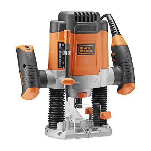 Black+Decker KW1200EKA-QS - Fresadora de 1200 W con accesorios y maletín