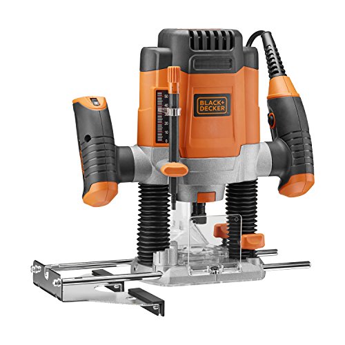 Black+Decker KW1200EKA-QS - Fresadora de 1200 W con accesorios y maletín