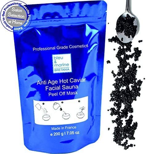 bleu&marine Bretania, Sauna facial antienvejecimiento con caviar, Máscara Peel-Off, 200 g