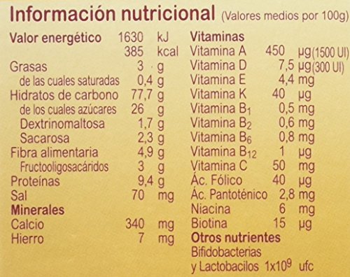 Blevit Plus Duplo 8 Cereales y Galletas María, 1 unidad 600 gr. A partir de los 5 meses.