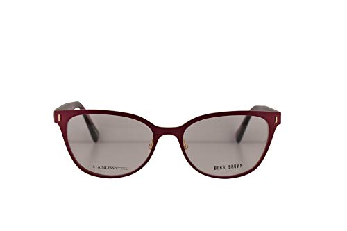 Bobbi Brown The Valencia Gafas 52-16-140 Rojo Vino Con Lentes De Mustra E28