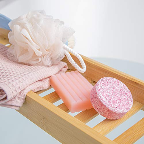 Body & Earth Set de Regalo de Baño con Bañera de Plástico, Set de Baño y Ducha de 8 Piezas con Fragancia Cerezo y Jazmín