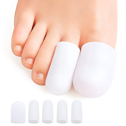 Bolsa de 10 pcs sumifun Gel de silicona almohadillas de punteras suave, Pedal de especias Remover y reducir Ampollas & calluse, alivio pie dolor de juanetes y protector de dedo en martillo