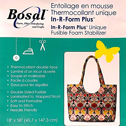 Bosal In-R-Form Plus - Estabilizador de Espuma, 18'" x 58", Color Blanco