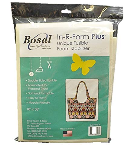 Bosal In-R-Form Plus - Estabilizador de Espuma, 18'" x 58", Color Blanco