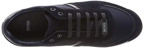 BOSS Maze_lowp_MX, Zapatillas para Hombre, Azul (Dark Blue 401), 45 EU