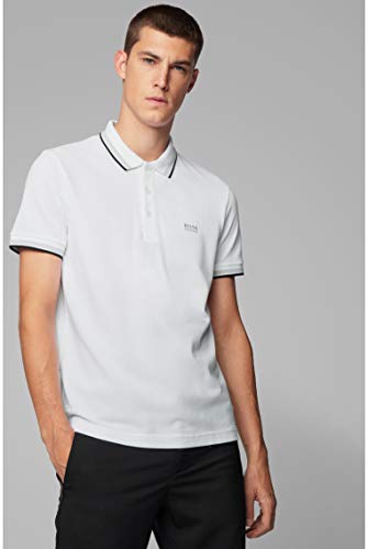 Boss Men's Paddy Tipped Polo Shirt - White - L - White