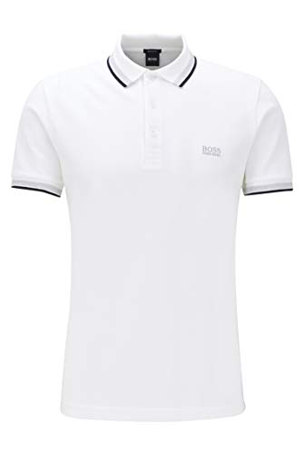 Boss Men's Paddy Tipped Polo Shirt - White - L - White