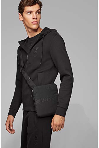 BOSS - Pixel_s Zip Env, Shoppers y bolsos de hombro Hombre, Negro (Black), 1x23.5x19.5 cm (B x H T)