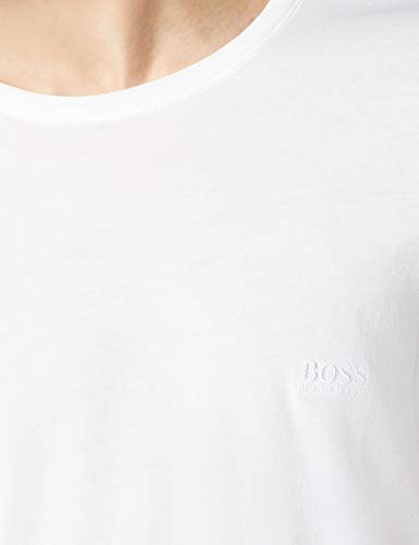 BOSS T-Shirt RN 3p Co Camiseta para Hombre, Blanco (White 100), Large, pack de 3