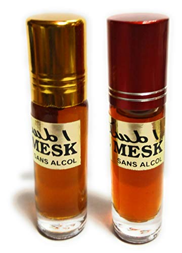 Botella cristal con roll on de 10 ml de perfume-aceite de Musk (Almizcle árabe) sin alcohol