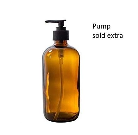 Botellas Ambar Vacias de Plastico con Dispensador Pompa para Jabon, Champu, Acondicionador, Aceite Esencial Aceite para Masajes Perfume Aromaterapia Lociones Boston Round 24/410 Pharma Veral (5000)