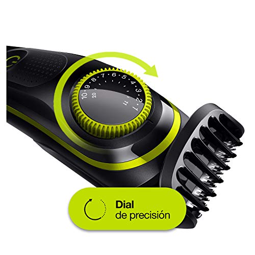 Braun Recortadora de Barba BT3241, Máquina Cortar Pelo, Recortadora de Barba y Cortapelos, para Hombre, Cuchillas Afiladas de Larga Duración, Eléctrico, Color Negro/Verde