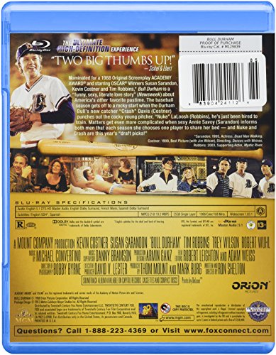 Bull Durham [Edizione: Stati Uniti] [Reino Unido] [Blu-ray]