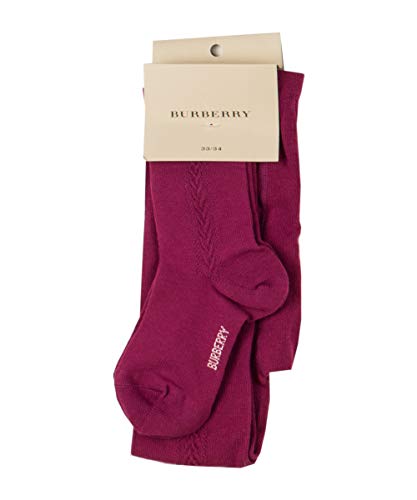 Burberry 6775U calzamaglia bimba cotone fucsia calze tights kid [27/28]