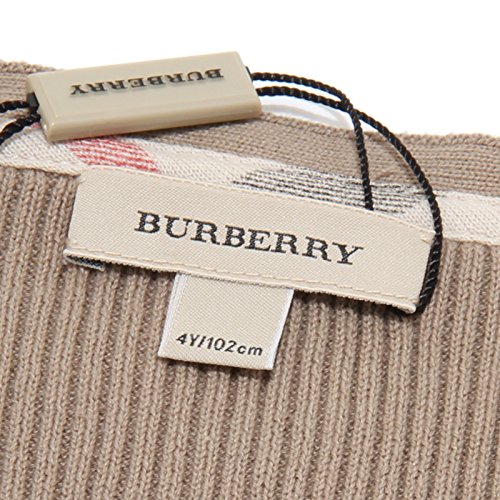 BURBERRY 9760F Cardigan Tortora Cotone Maglia Maglione Bimbo Sweater Kids [9 Months]