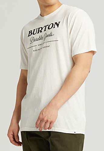 Burton Durable Goods Camiseta, Hombre, Stout White, XS