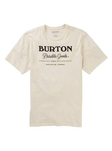 Burton Durable Goods Camiseta, Hombre, Stout White, XS