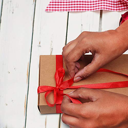 Cajas de Cartón Kraft para Regalos (Pack de 20) - Caja de Regalo 19 x 11 x 4,5cm Empaque Plano Automontable Apto para Fiesta, Boda, Galletas, Dulces y Joyas