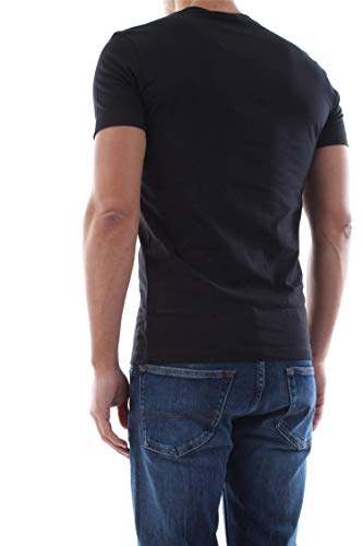 Calvin Klein CK Essential Slim tee Camisa, Black, M para Hombre